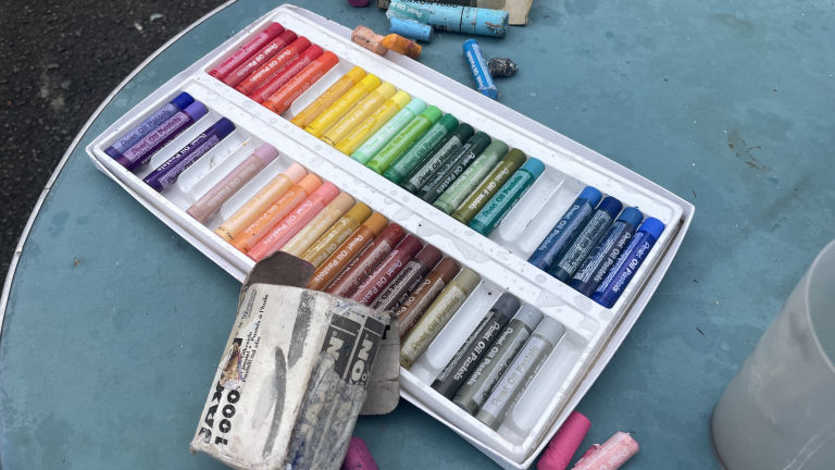 pastel à l'huile